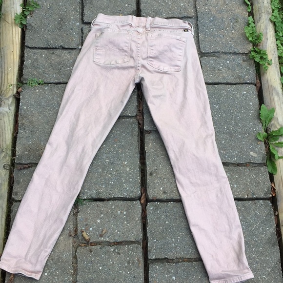 Lucky Brand 6/28 SOFIA SKINNY Metallic Rose JEAN - Picture 6 of 8